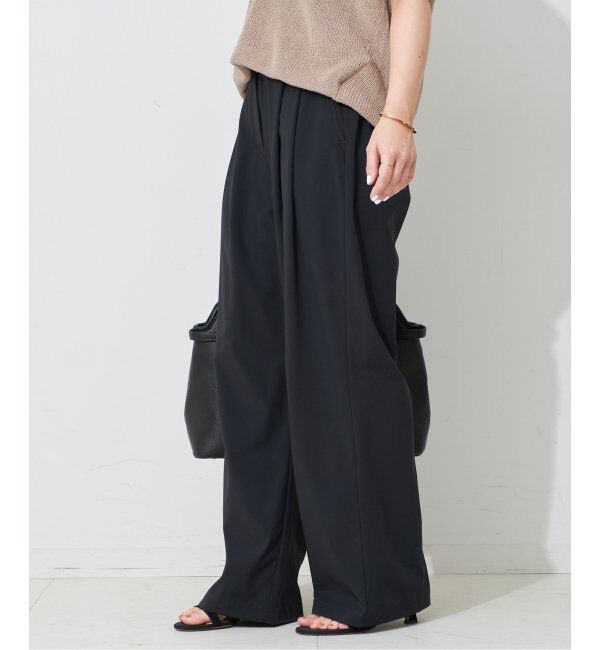 SLOBE IENA「《防しわ性/撥水/接触冷感/2枚セット》ナイロンブラウス&times;パンツセット」|シャツ・ブラウス|