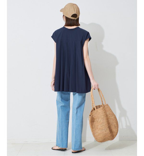 SLOBE IENA「《防しわ性/撥水/接触冷感/2枚セット》ナイロンブラウス&times;パンツセット」|シャツ・ブラウス|