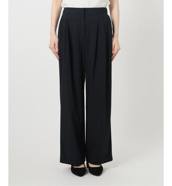 SLOBE IENA「《防しわ性/撥水/接触冷感/2枚セット》ナイロンブラウス&times;パンツセット」|シャツ・ブラウス|