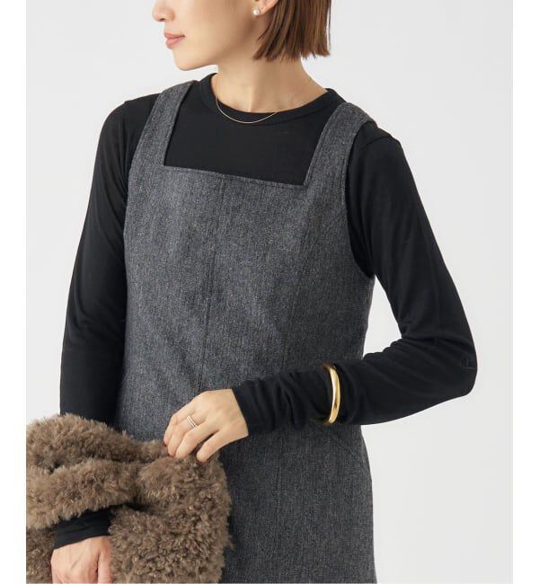 IENA「《追加2》リヨセルカシミヤロングTシャツ」|Tシャツ・カットソー|ブラック