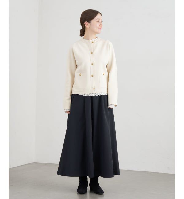IENA「ソフトタフタサーキュラースカート」|スカート|