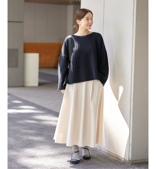 IENA「ソフトタフタサーキュラースカート」|スカート|
