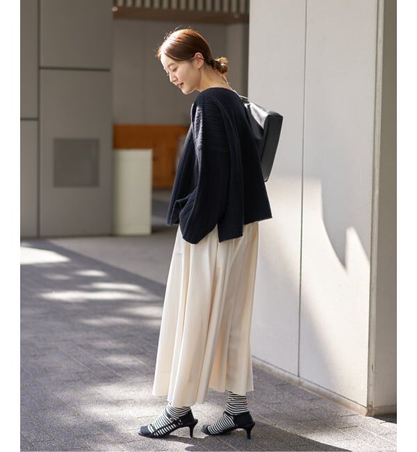 IENA「ソフトタフタサーキュラースカート」|スカート|