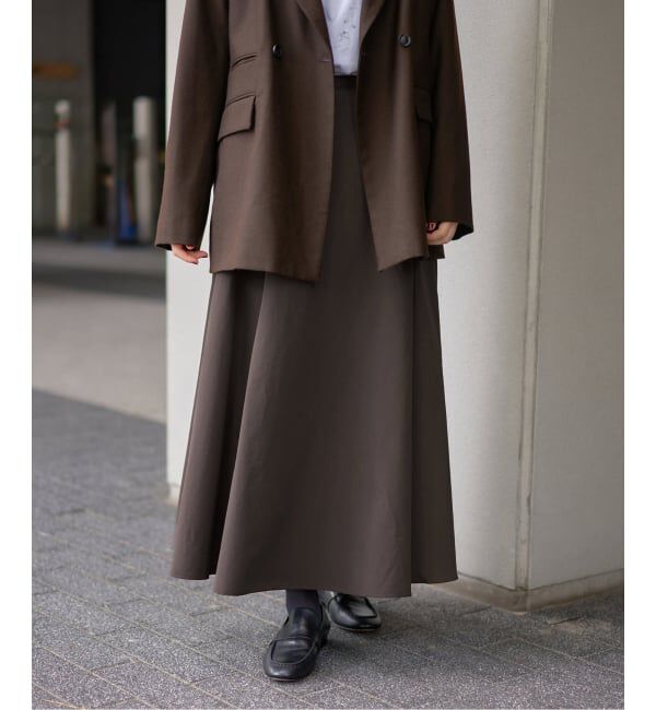 IENA「ソフトタフタサーキュラースカート」|スカート|