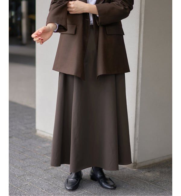 IENA「ソフトタフタサーキュラースカート」|スカート|