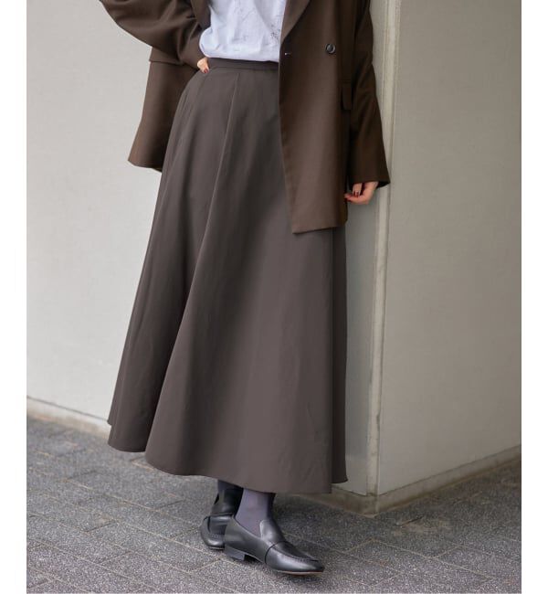 IENA「ソフトタフタサーキュラースカート」|スカート|