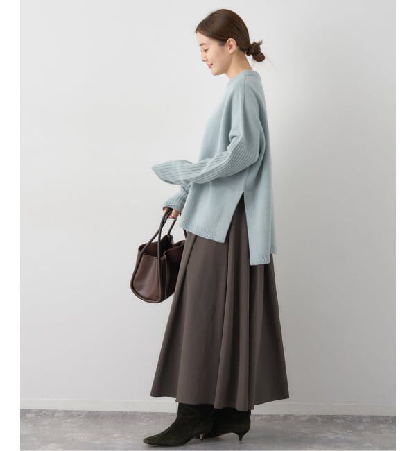 IENA「ソフトタフタサーキュラースカート」|スカート|