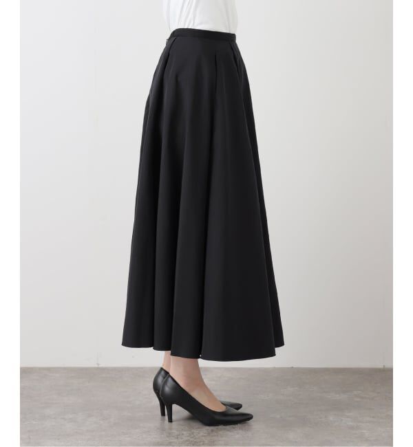 IENA「ソフトタフタサーキュラースカート」|スカート|