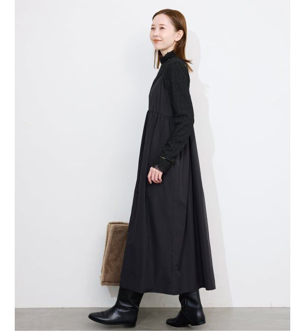 SLOBE IENA「《一部カラーWEB限定あり/追加》ストレッチレースタートルプルオーバー」|Tシャツ・カットソー|