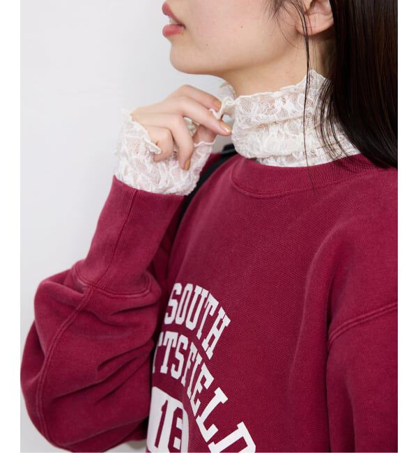 SLOBE IENA「《一部カラーWEB限定あり/追加》ストレッチレースタートルプルオーバー」|Tシャツ・カットソー|