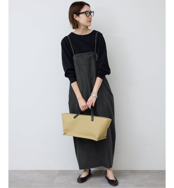 SLOBE IENA「《予約》LEDENIM ナローフレアデニムジャンパースカート」|ワンピース|