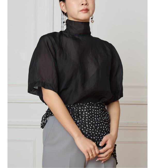 IENA LA BOUCLE「CHRISTIAN WIJNANTS/クリスチャンワイナンツ CW TAPULO ブラウス 8612BLACK」|シャツ・ブラウス|ブラック