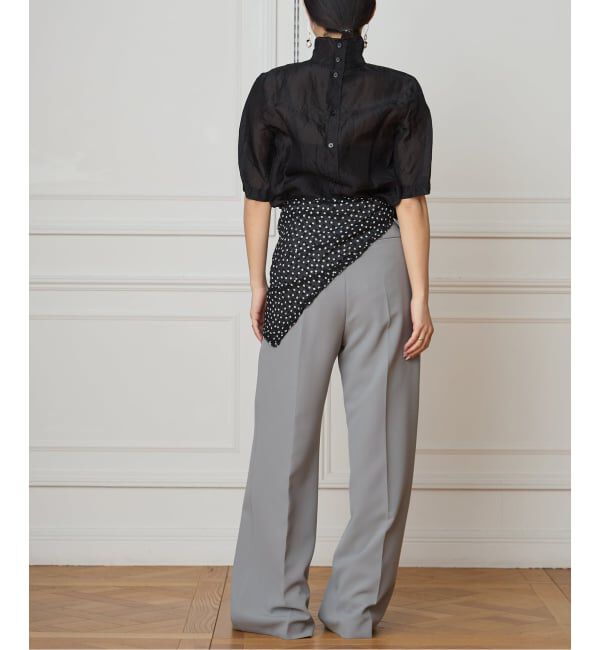 IENA LA BOUCLE「CHRISTIAN WIJNANTS/クリスチャンワイナンツ CW TAPULO ブラウス 8612BLACK」|シャツ・ブラウス|