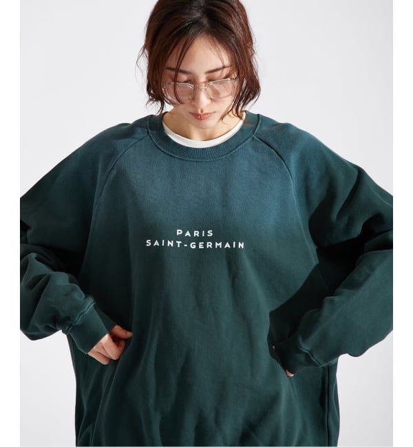 Paris Saint-Germain「【Paris Saint-Germain / パリ・サン＝ジェルマン】JP BACK EMBLEM SWEAT SHIRT」|スウェット・ジャージ|グリーン