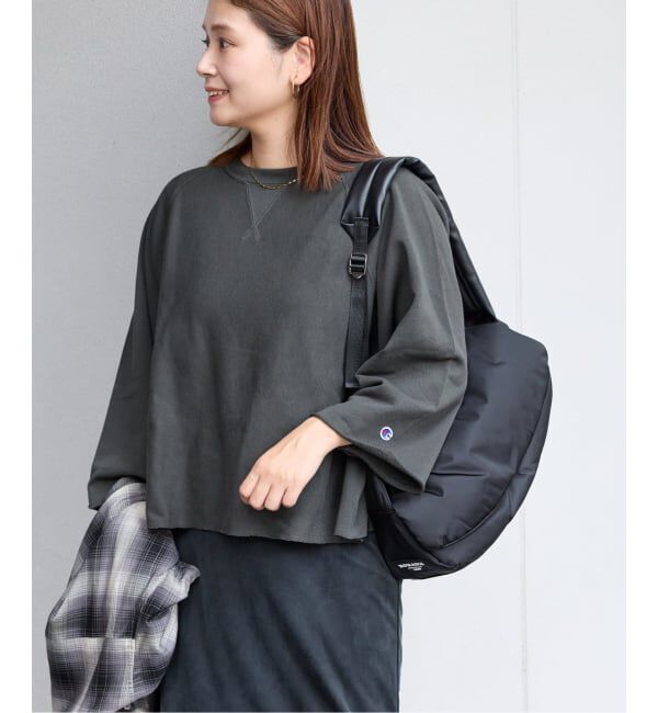 JOURNAL STANDARD「別注【CHAMPION/チャンピオン】カットオフ バックロゴスウェット」|スウェット・ジャージ|ブラック A