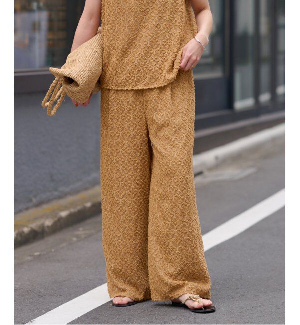 JOURNAL STANDARD relume「キカカットジャガードパンツ」|その他|キャメル