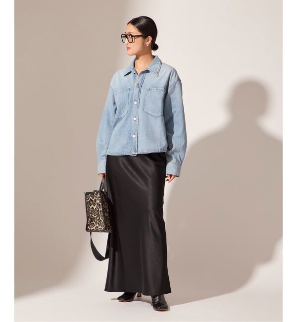 journal standard L'essage「【AGOLDE / エーゴールドイー】JUNA SHIRT IN INTERVAL：デニムシャツ」|シャツ・ブラウス|