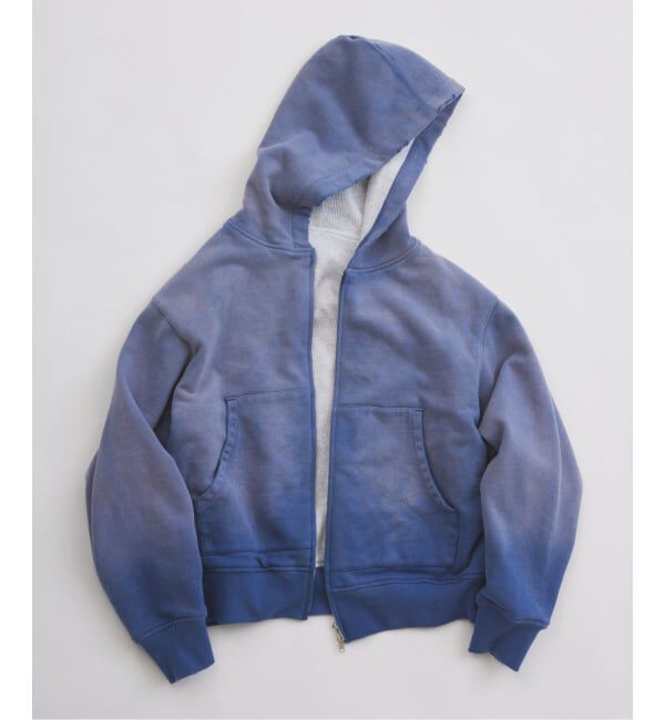 JOURNAL STANDARD relume「ダブルフェイス ワッフル ジップパーカー」|パーカー|ネイビー B