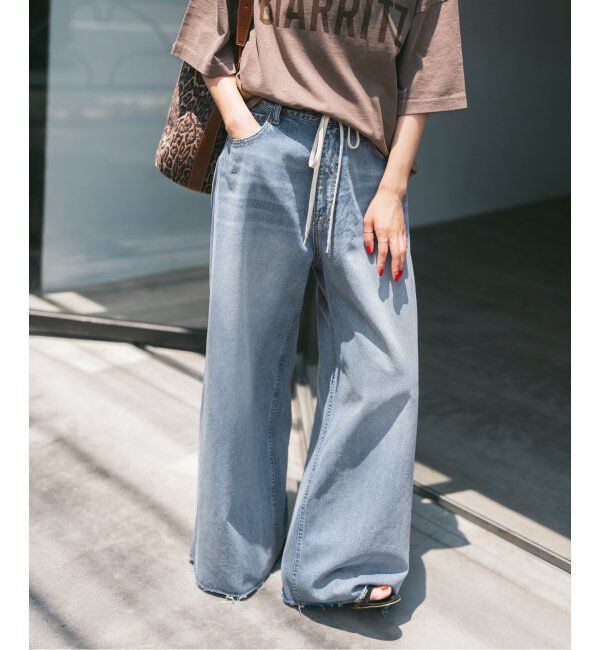 Spick and Span「5 1/2 SOFT DRAWSTRINGDENIM」|デニム|