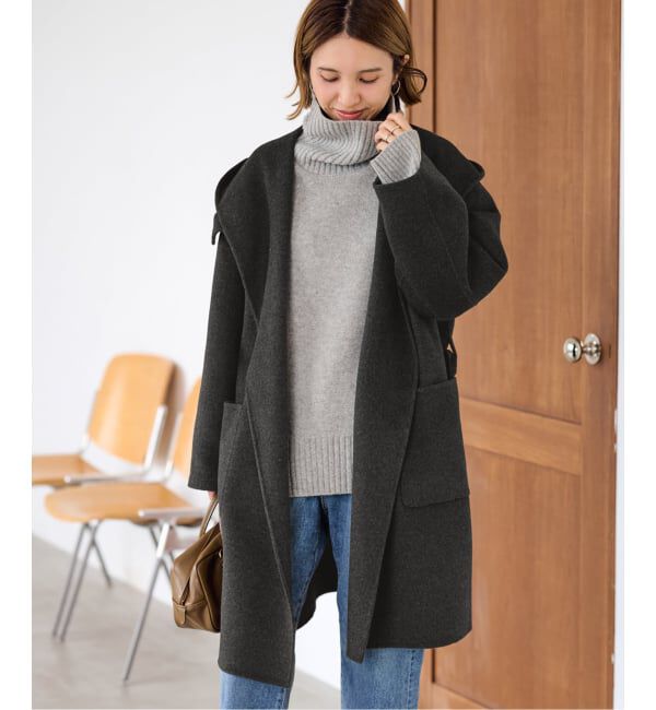 FRAMeWORK「SUPER160'sフーディショートコート」|その他|