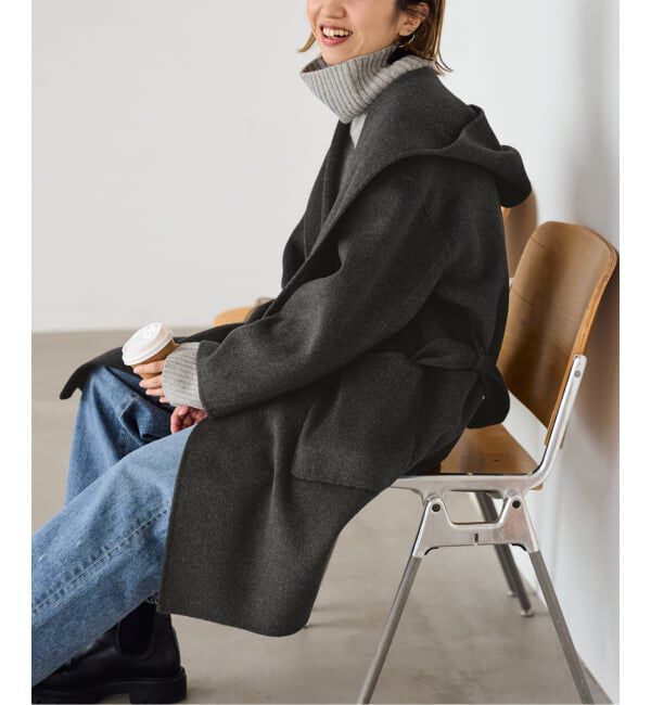 FRAMeWORK「SUPER160'sフーディショートコート」|その他|