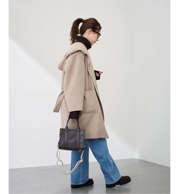 FRAMeWORK「SUPER160'sフーディショートコート」|その他|