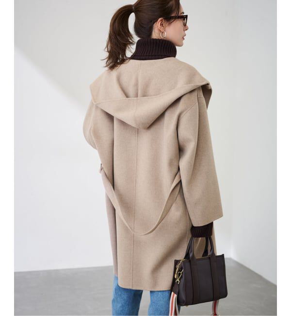 FRAMeWORK「SUPER160'sフーディショートコート」|その他|