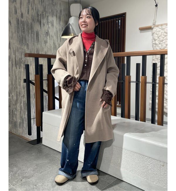 FRAMeWORK「SUPER160'sフーディショートコート」|その他|