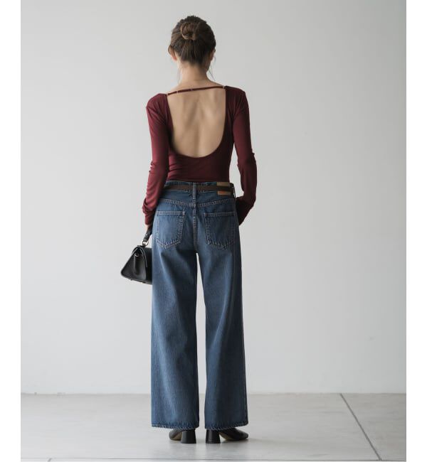 NOBLE「determ/デターム Scoop-Neck Bodysuit」|インナー|