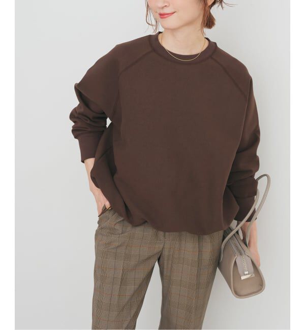 Spick and Span「ダンボールヘムギャザープルオーバー」|Tシャツ・カットソー|ブラウン