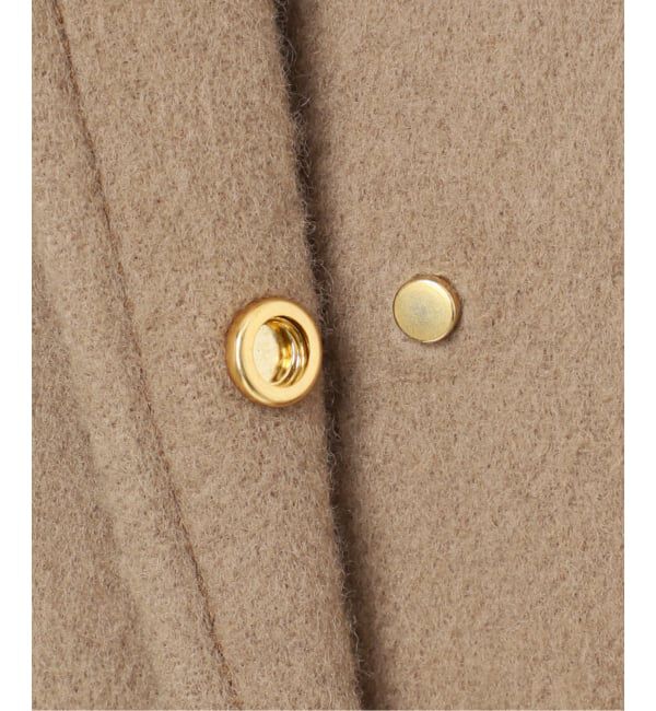 Spick and Span「《WEB限定 / 追加2》ビーバーニュアンスカラーオーバーコート」|ノーカラーコート|