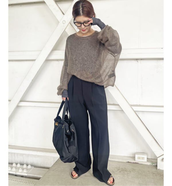 Spick and Span「《追加3》シアーボートネックプルオーバー」|Tシャツ・カットソー|