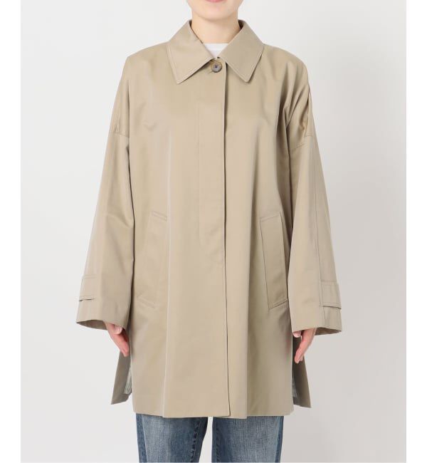 Spick and Span「《予約》T/Cギャバステンカラーハーフコート」|ステンカラーコート|