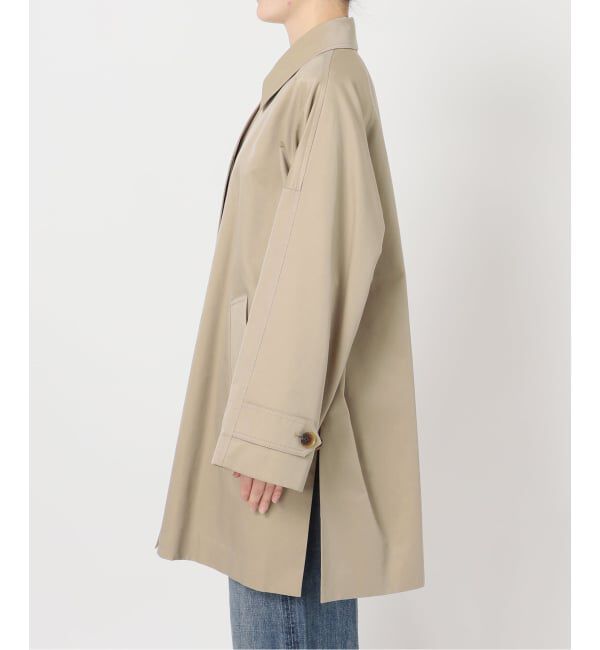 Spick and Span「《予約》T/Cギャバステンカラーハーフコート」|ステンカラーコート|