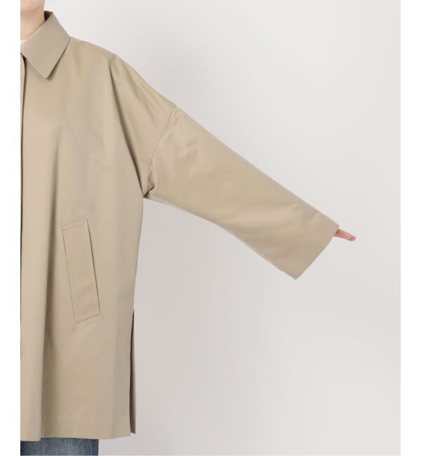 Spick and Span「《予約》T/Cギャバステンカラーハーフコート」|ステンカラーコート|