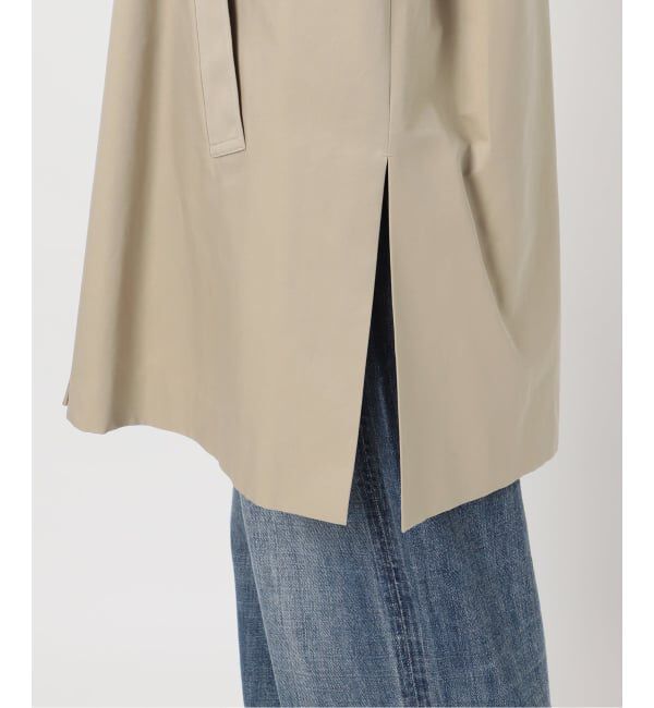 Spick and Span「《予約》T/Cギャバステンカラーハーフコート」|ステンカラーコート|