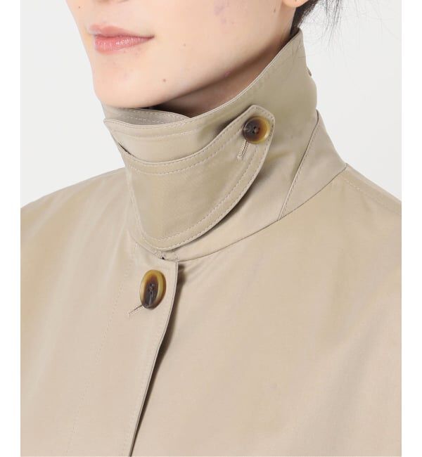 Spick and Span「《予約》T/Cギャバステンカラーハーフコート」|ステンカラーコート|