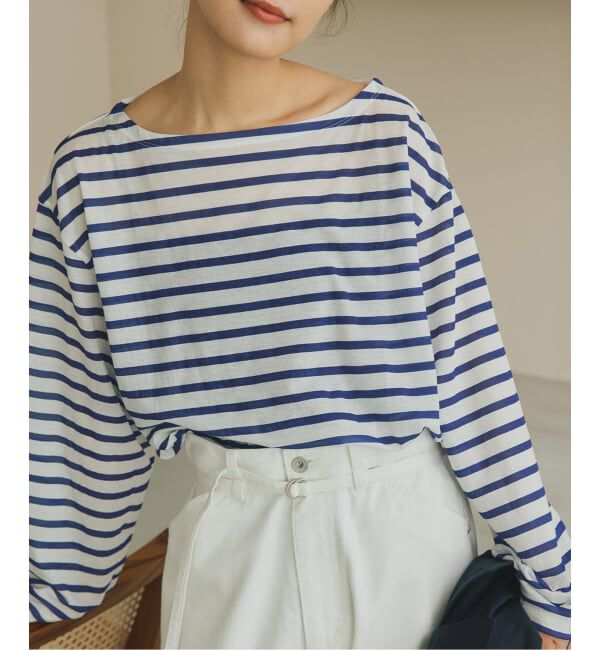 Spick and Span「《予約》シアーボーダーTシャツ」|Tシャツ・カットソー|