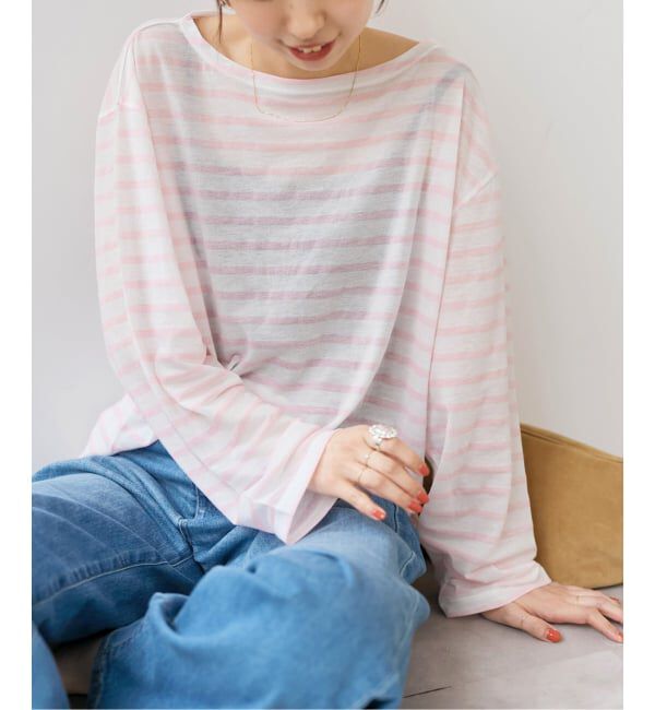 Spick and Span「《予約》シアーボーダーTシャツ」|Tシャツ・カットソー|