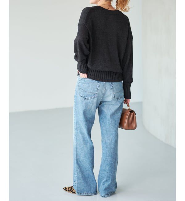 Spick and Span「《追加予約》レーヨンペーパーヤーンVネックカーディガン」|カーディガン|