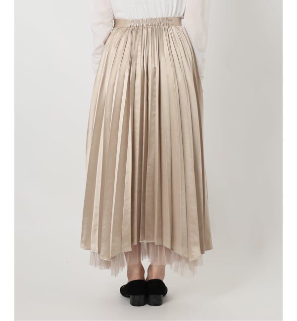  「【洗える】ダブルアコーディオンプリーツスカート」|スカート|
