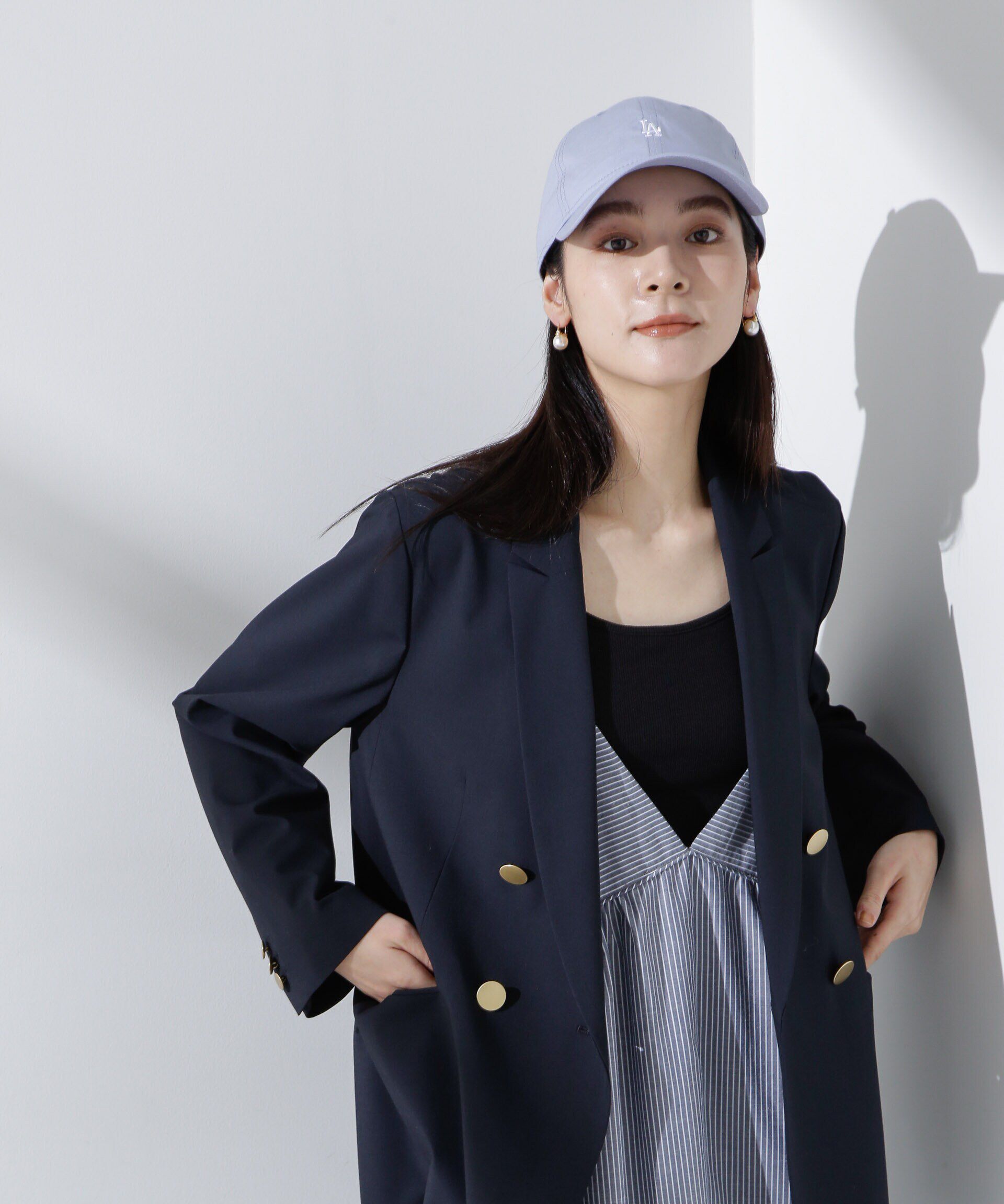 nano･universe「トロストレッチダブルジャケット(セットアップ可)」|テーラードジャケット|