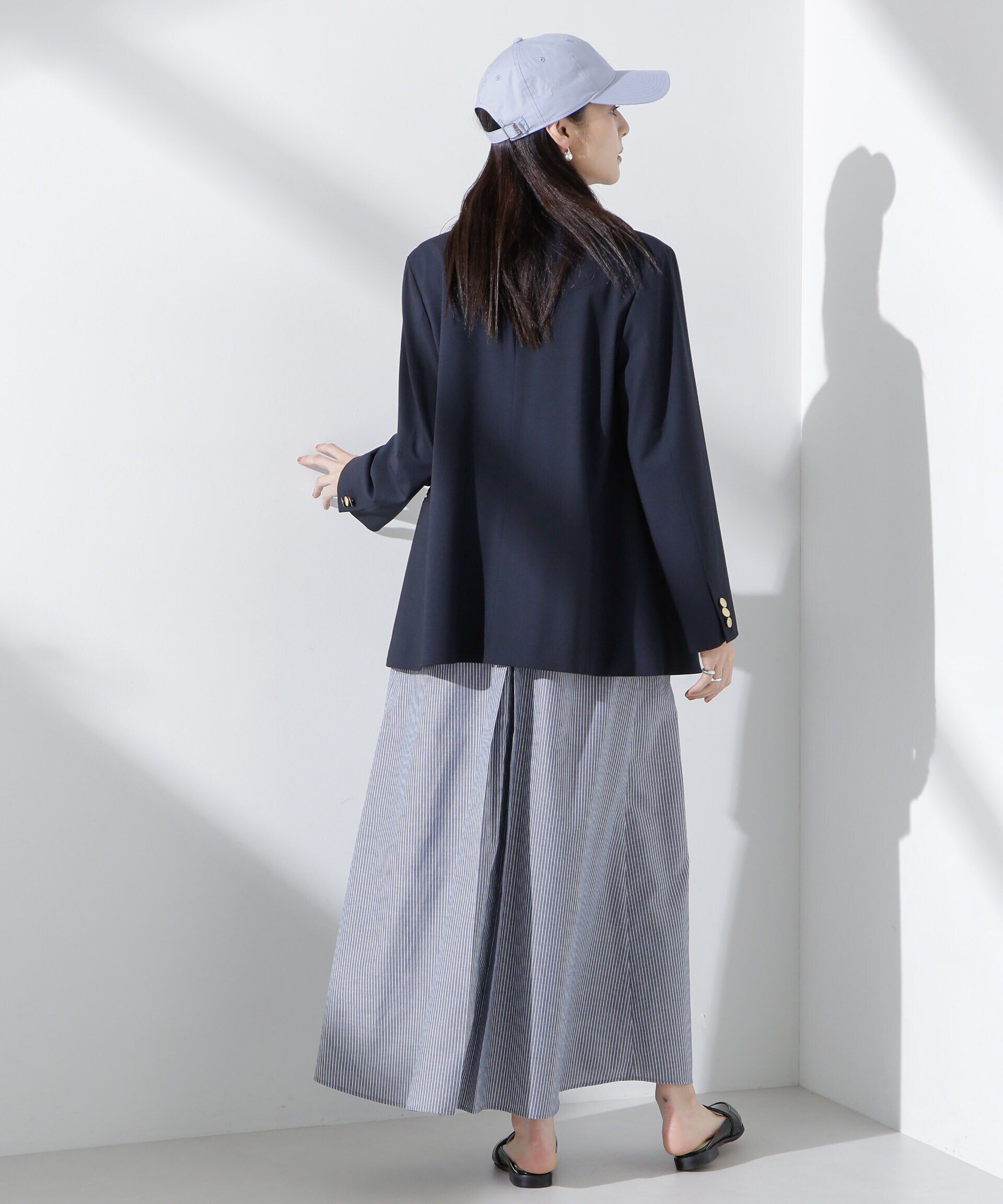 nano･universe「トロストレッチダブルジャケット(セットアップ可)」|テーラードジャケット|