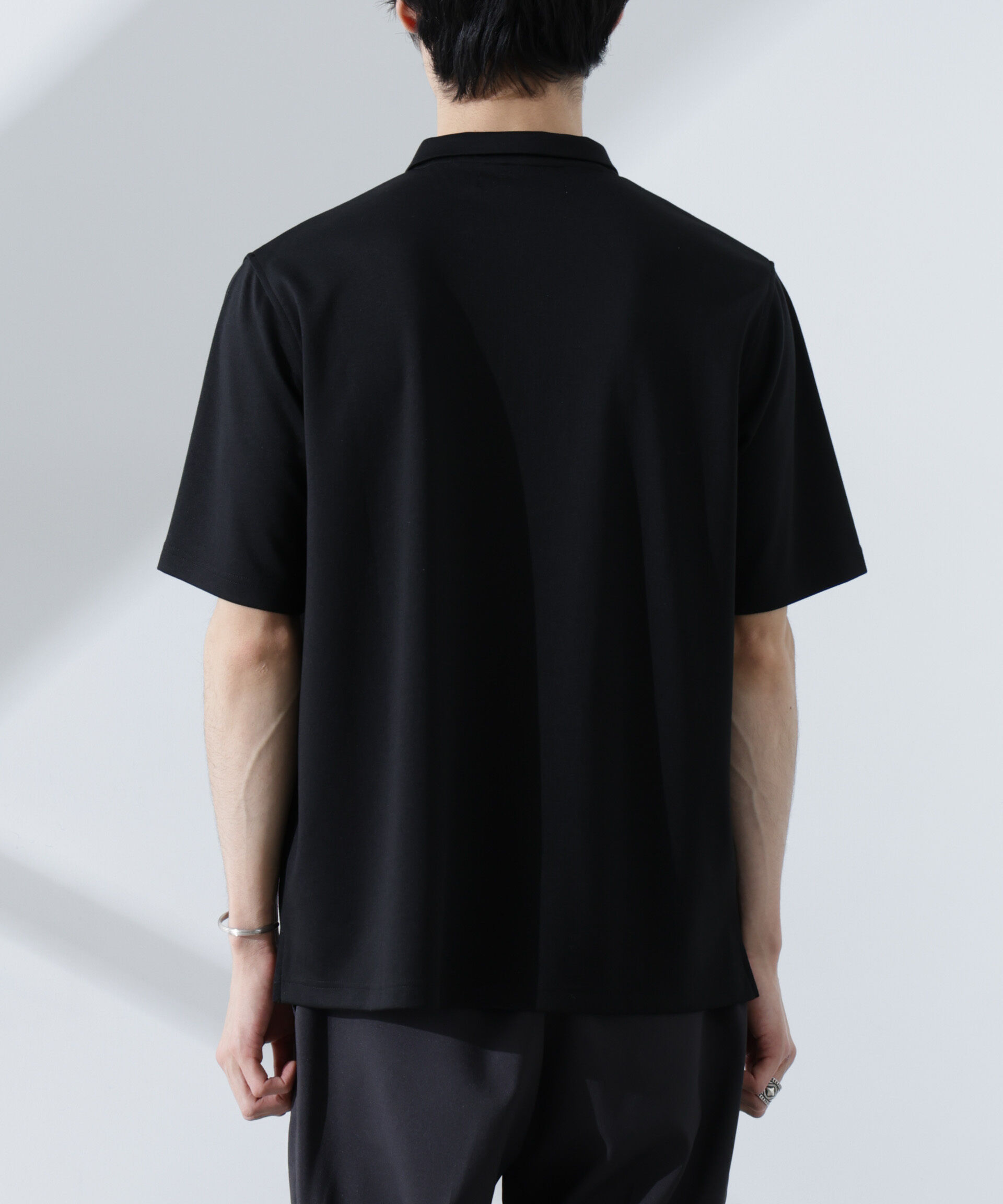 nano･universe「Pe/Ry鹿の子ポロシャツ 半袖」|Tシャツ・カットソー|