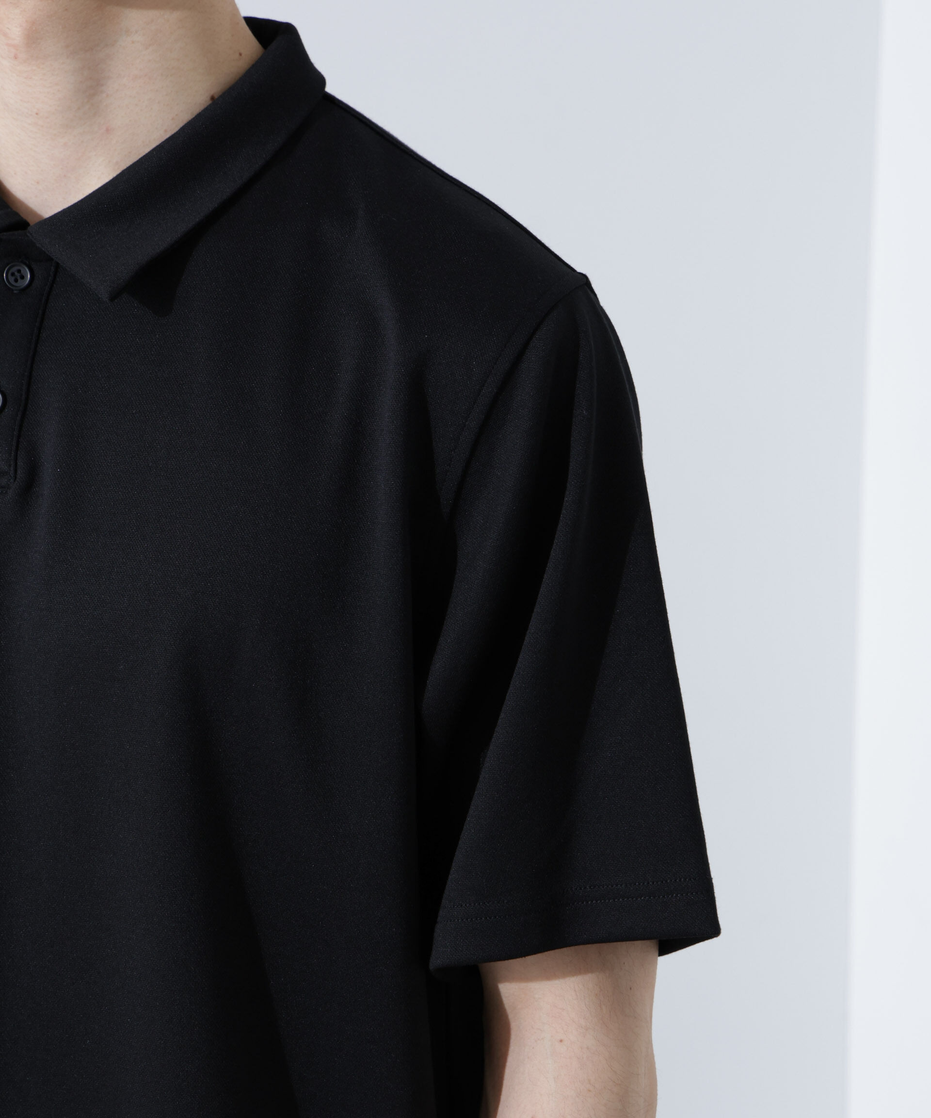 nano･universe「Pe/Ry鹿の子ポロシャツ 半袖」|Tシャツ・カットソー|