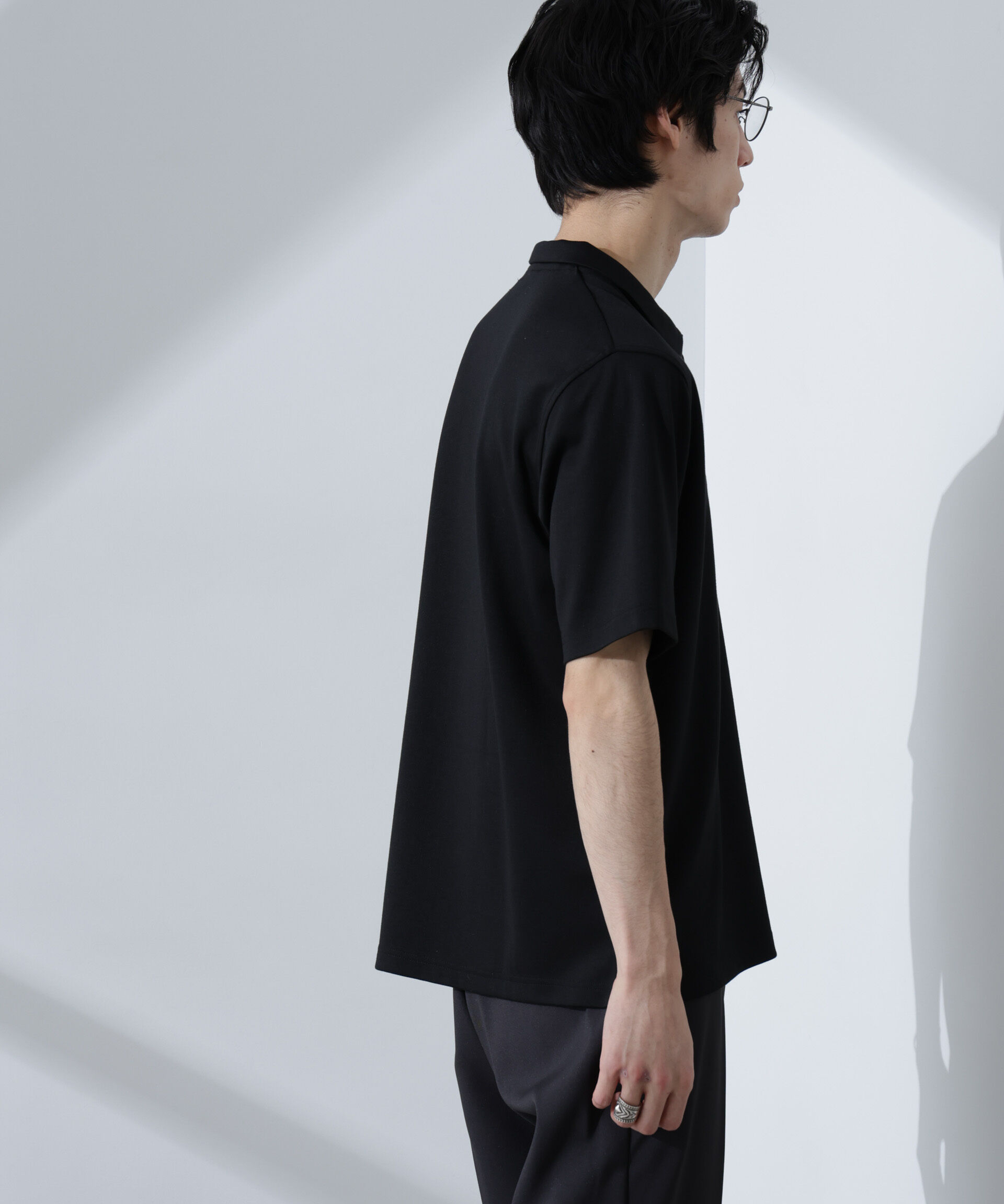 nano･universe「Pe/Ry鹿の子ポロシャツ 半袖」|Tシャツ・カットソー|