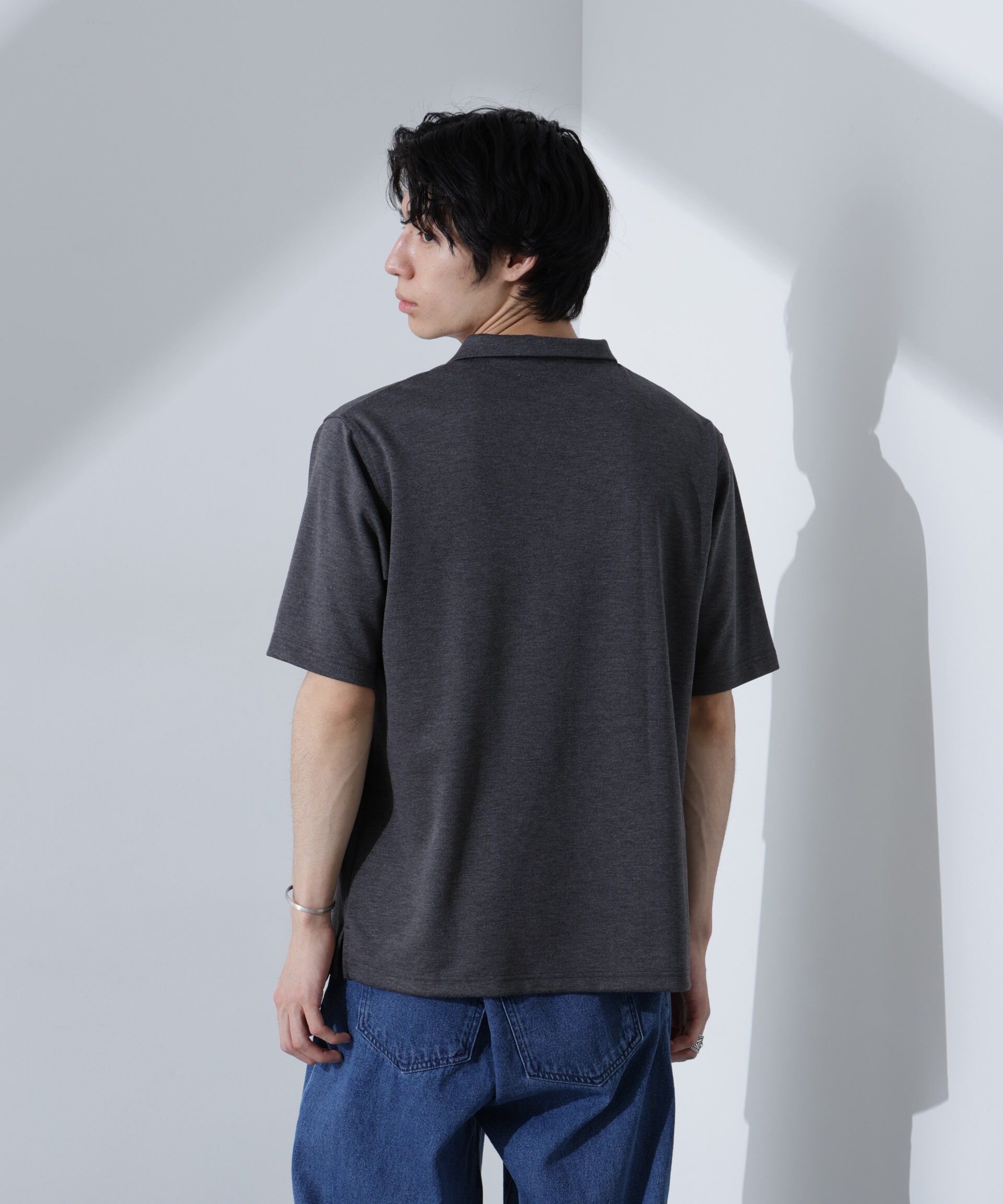 nano･universe「Pe/Ry鹿の子ポロシャツ 半袖」|Tシャツ・カットソー|