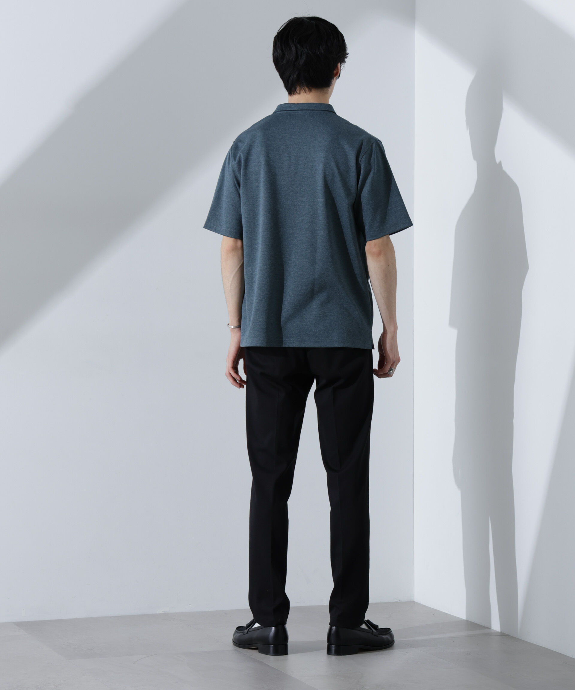 nano･universe「Pe/Ry鹿の子ポロシャツ 半袖」|Tシャツ・カットソー|