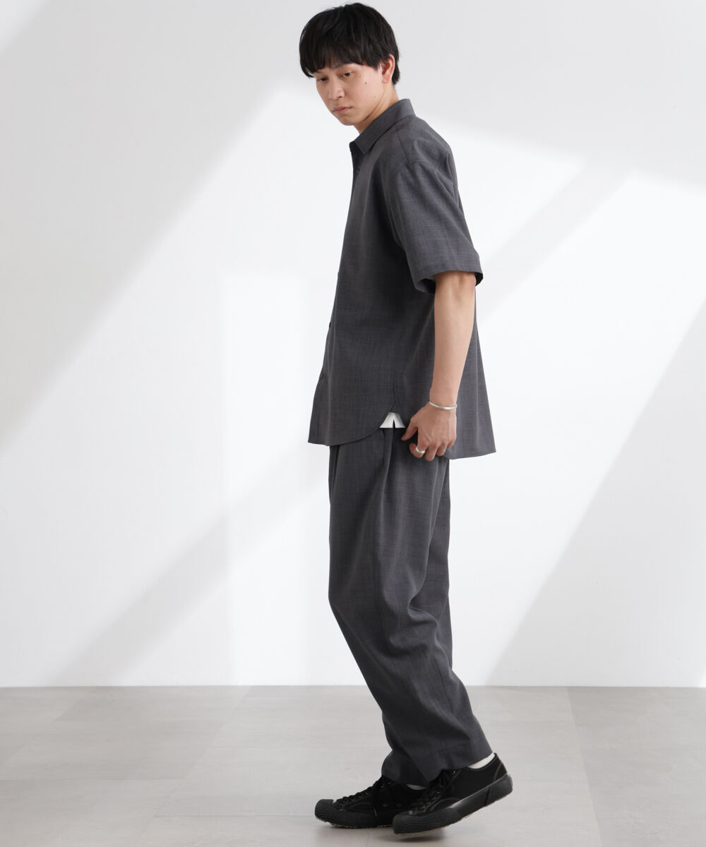 nano･universe「ライトウェイトドライシャツ 半袖(セットアップ可)」|シャツ・ブラウス|