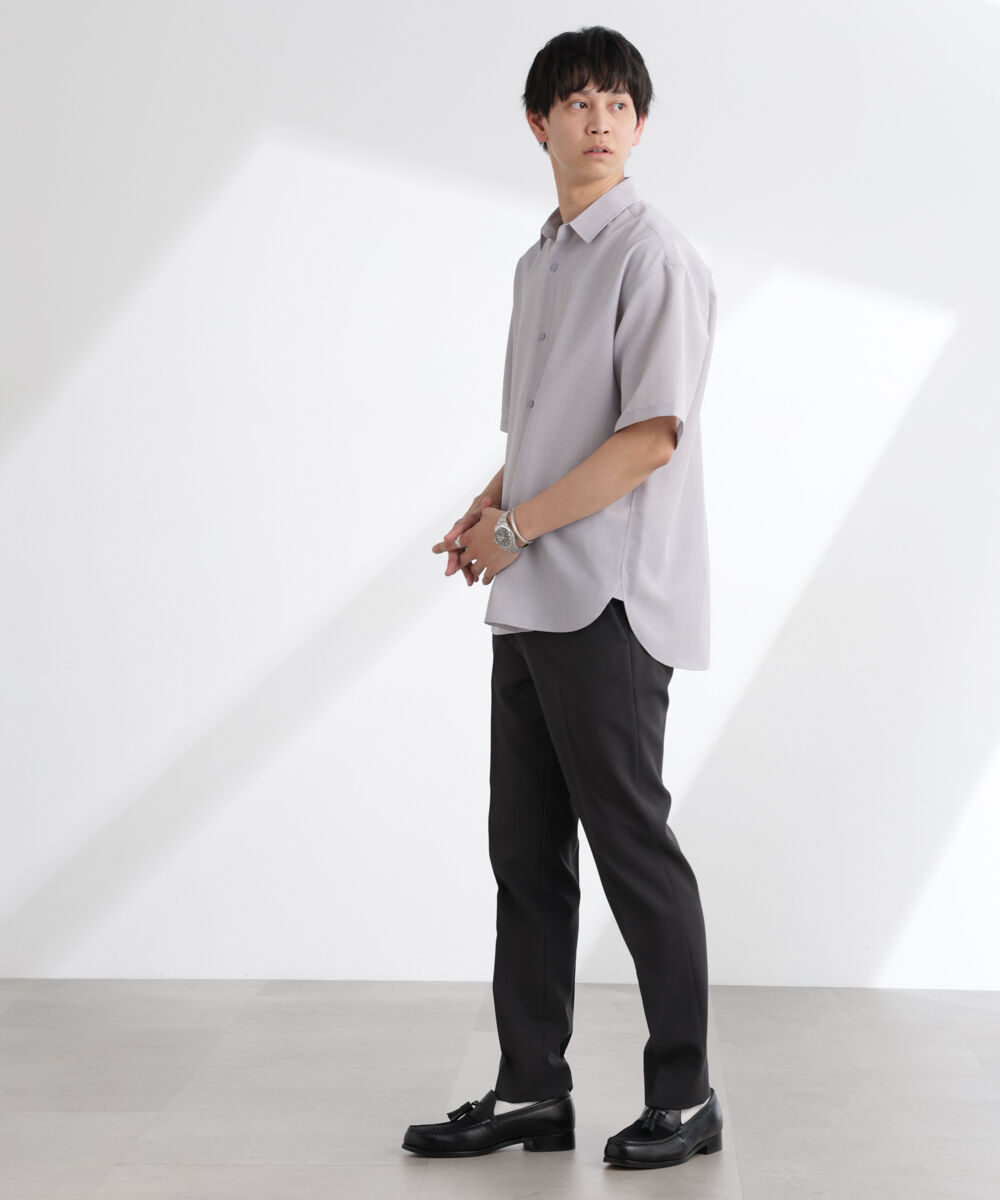 nano･universe「ライトウェイトドライシャツ 半袖(セットアップ可)」|シャツ・ブラウス|